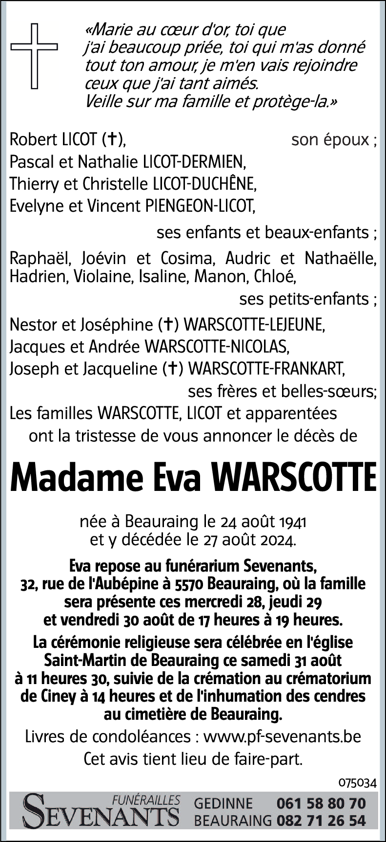 Eva WARSCOTTE