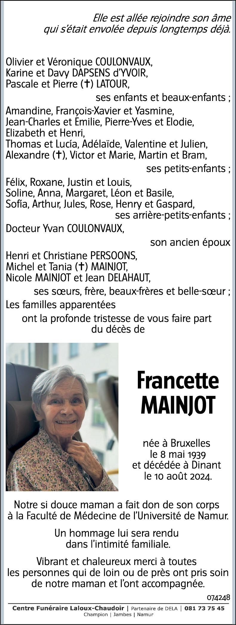 Francette MAINJOT