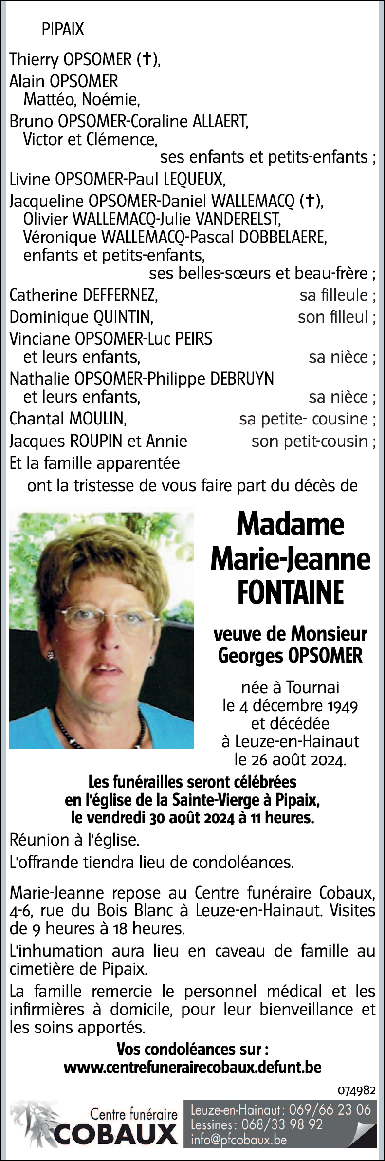 Marie-Jeanne OPSOMER