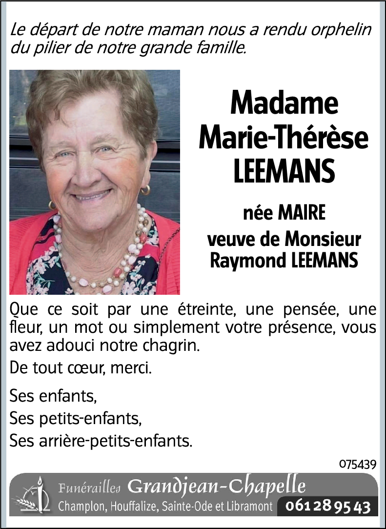 Marie-Thérèse LEEMANS