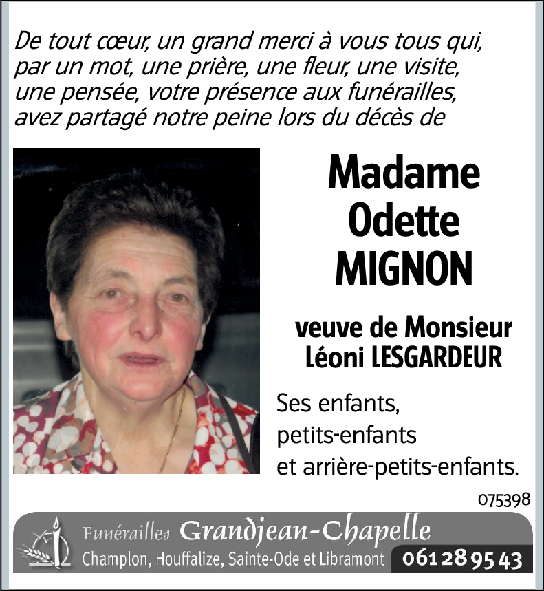 Odette MIGNON