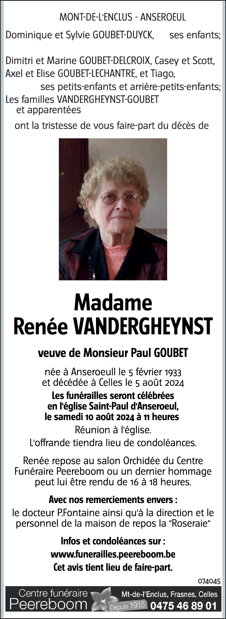 Renée VANDERGHEYNST