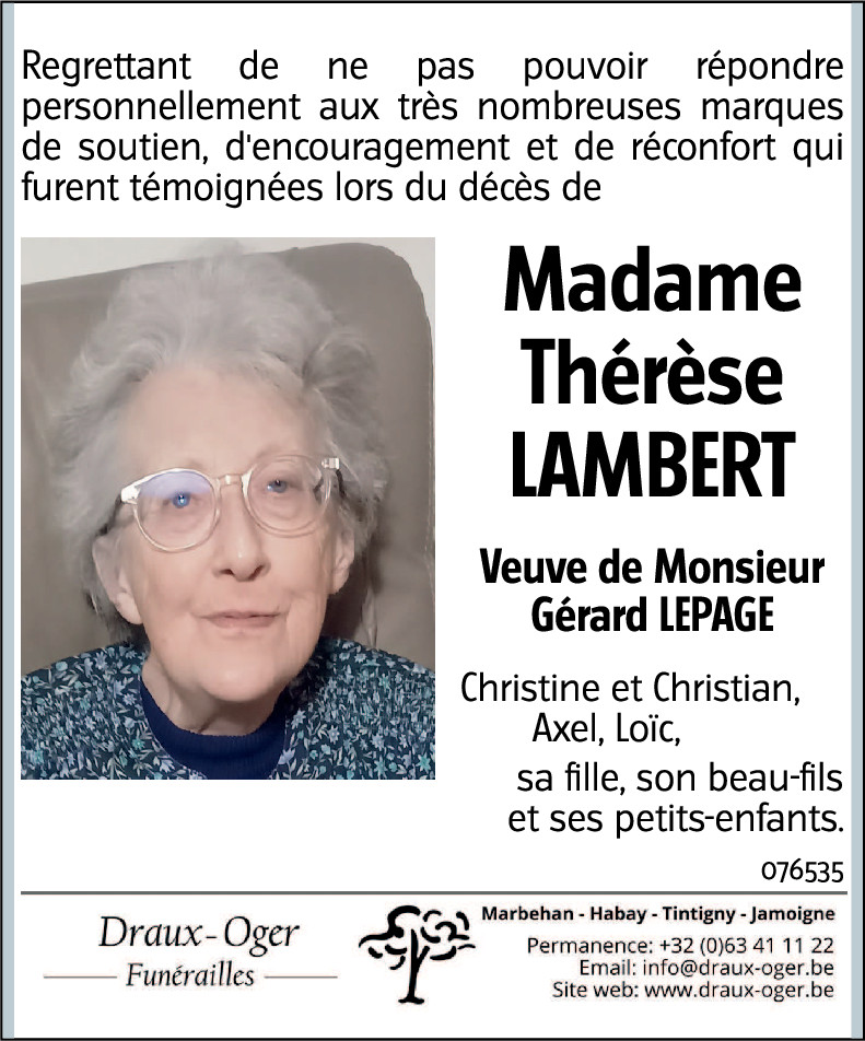 Thérèse LAMBERT