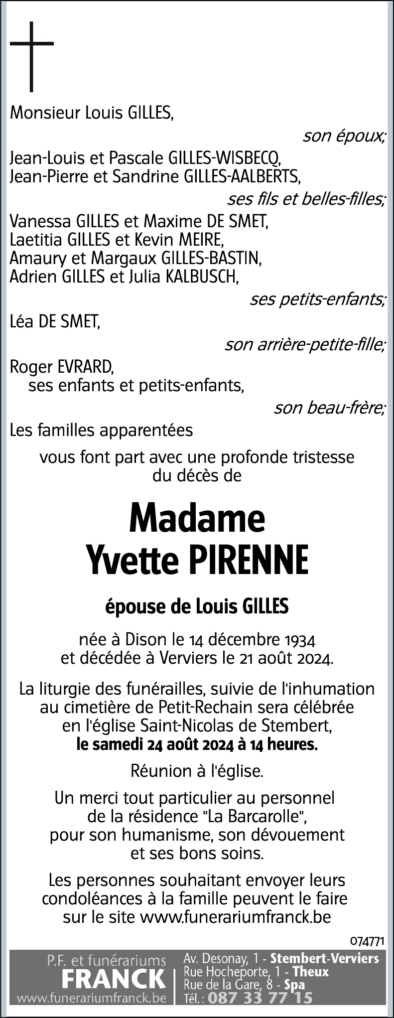 Yvette Pirenne