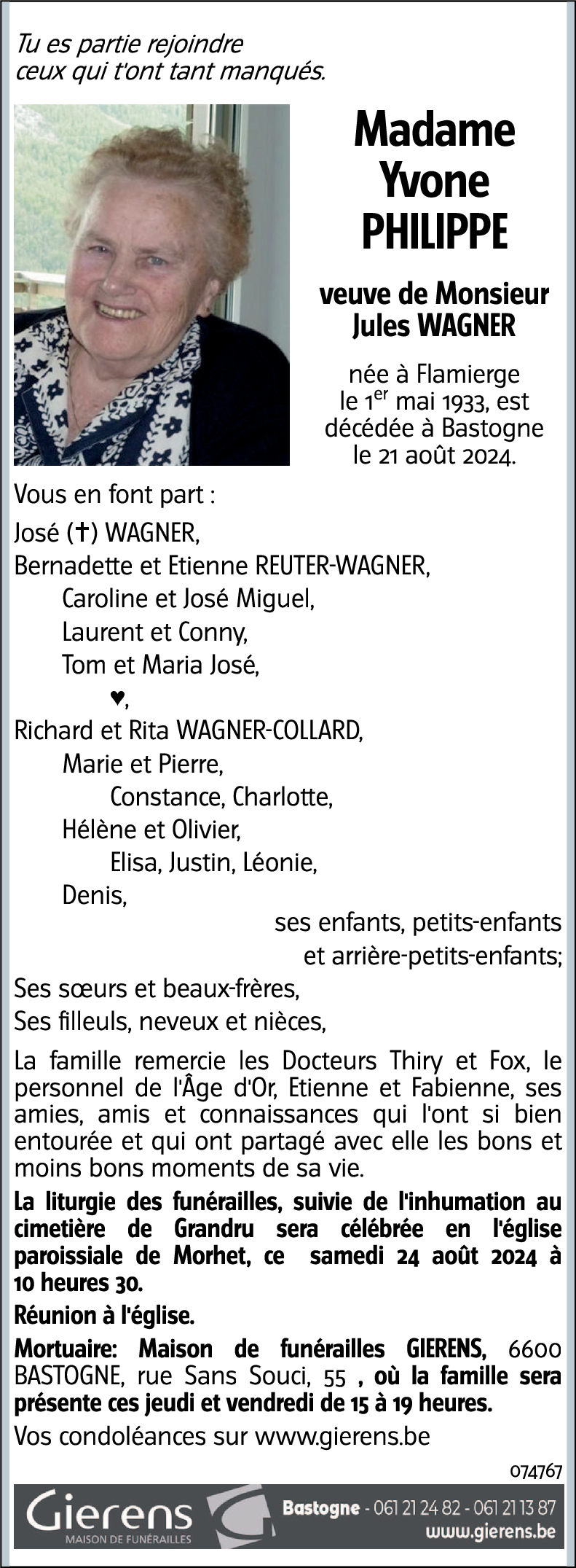 Yvone PHILIPPE