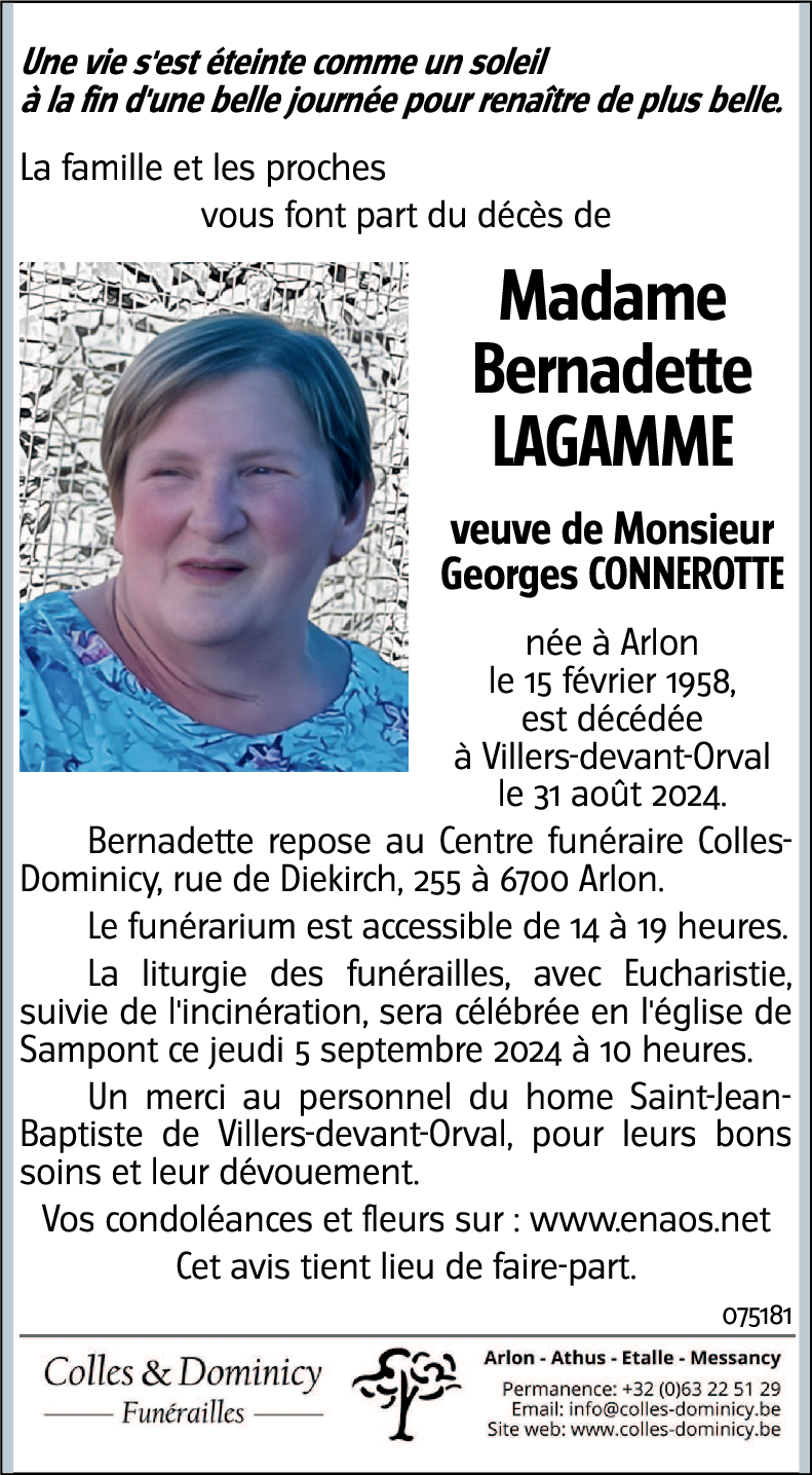 Bernadette LAGAMME