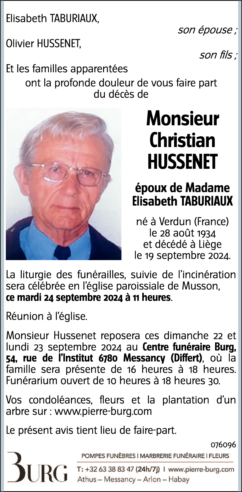 Christian HUSSENET