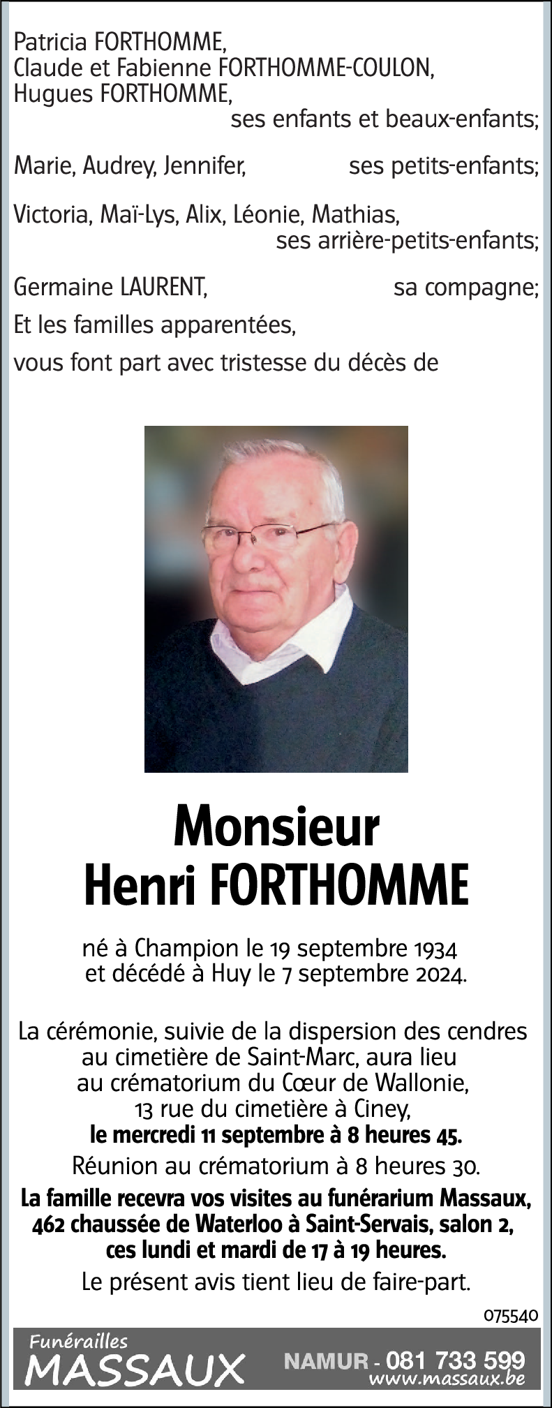 Henri FORTHOMME