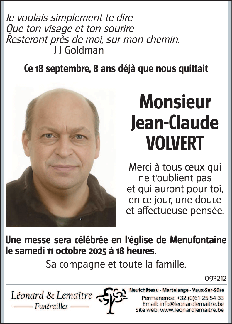 Jean-Claude VOLVERT