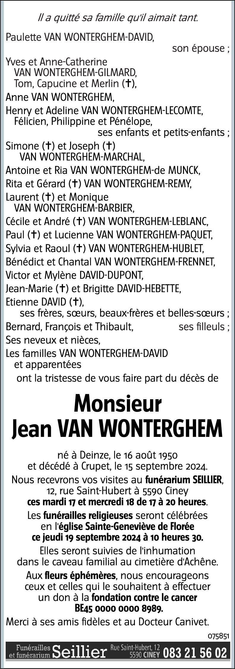 Jean VAN WONTERGHEM