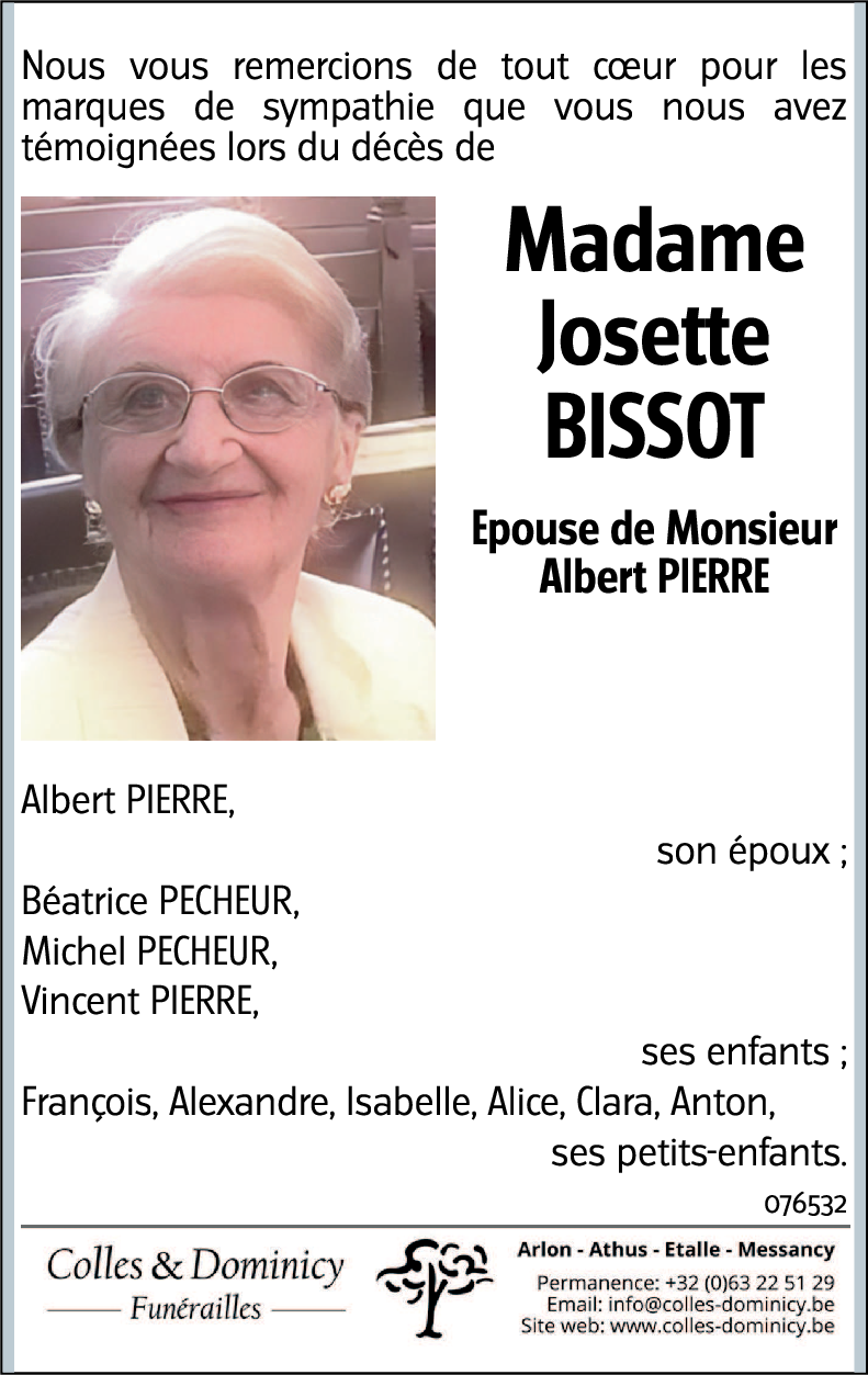 Josette BISSOT