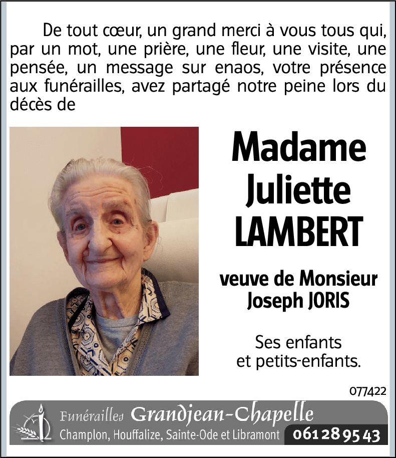Juliette LAMBERT