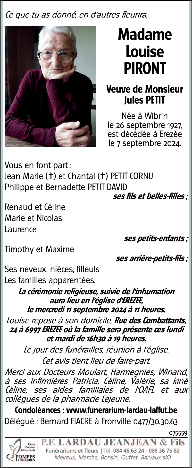 Louise PIRONT