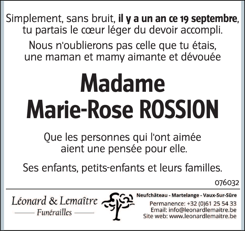 Marie-Rose ROSSION