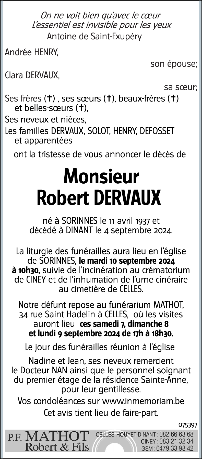 Robert DERVAUX