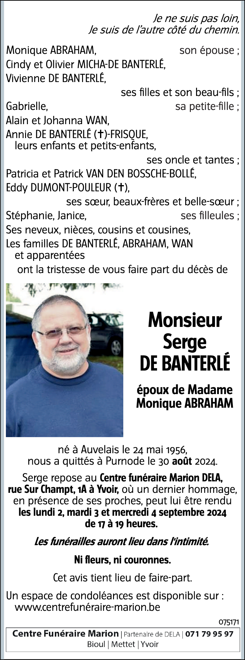 Serge DE BANTERLÉ