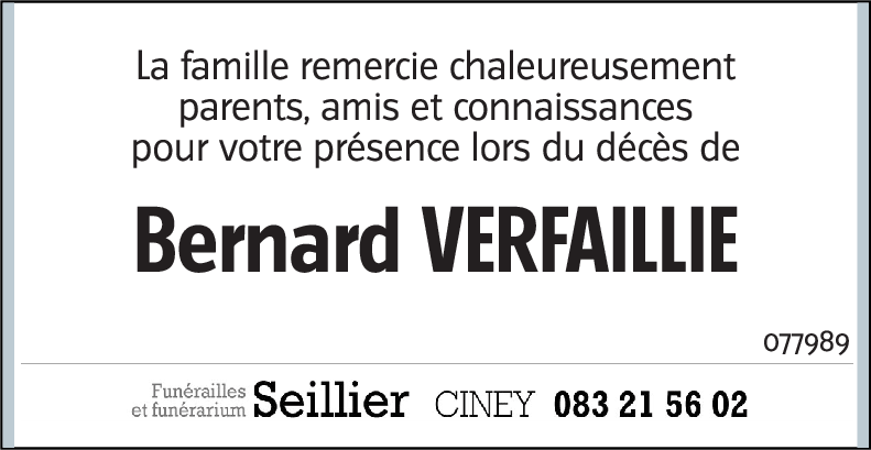 Bernard VERFAILLIE