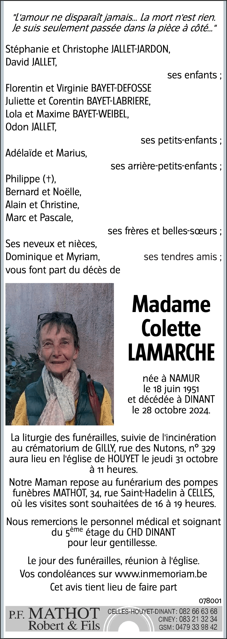 Colette LAMARCHE