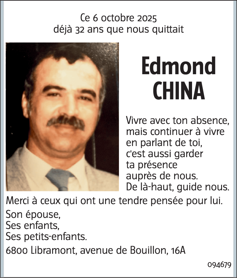 Edmond CHINA