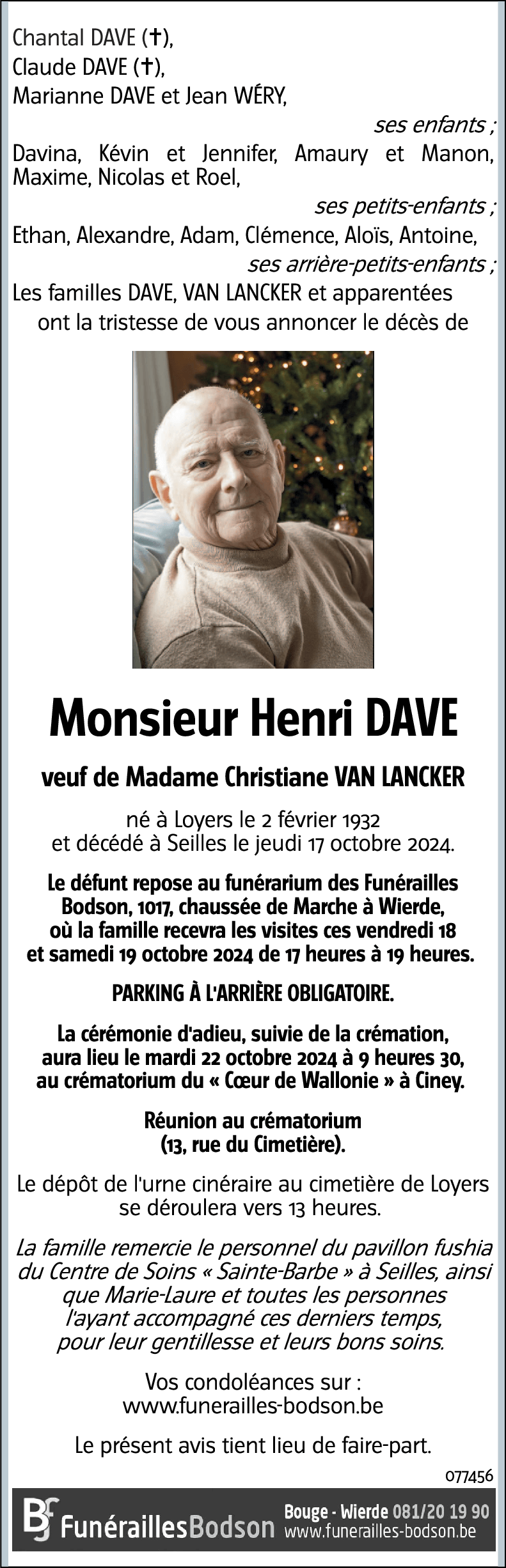 Henri DAVE