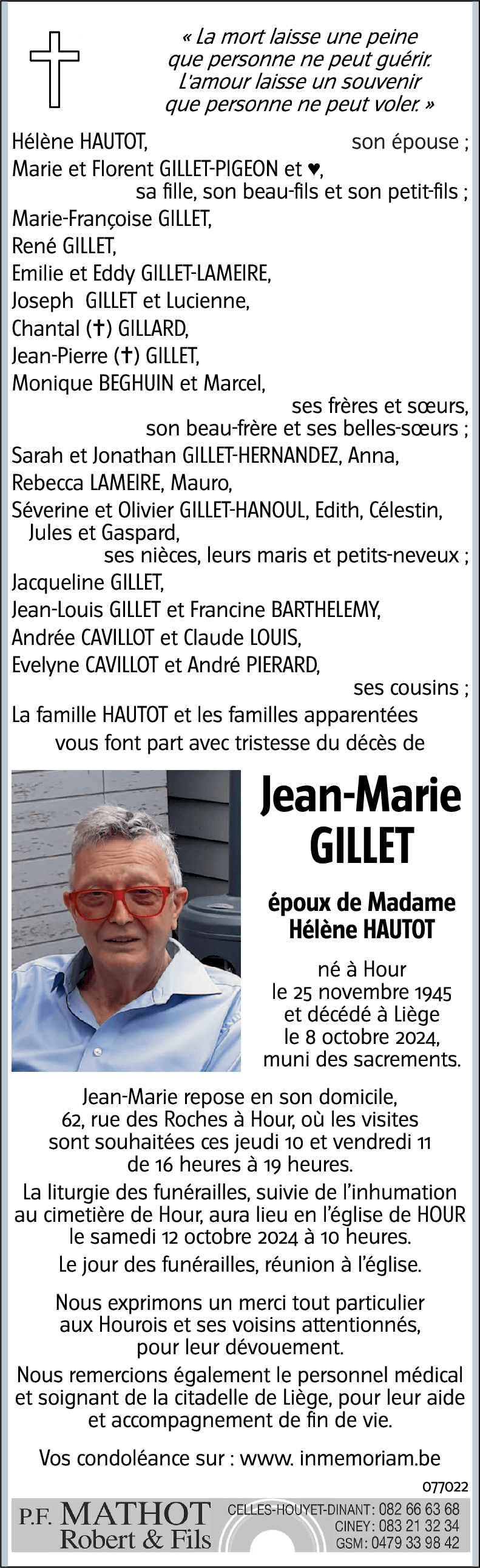 Jean Marie GILLET