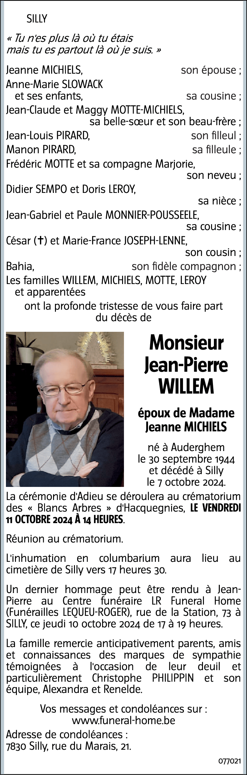 Jean-Pierre WILLEM