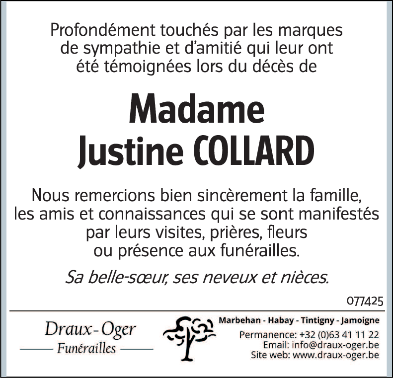 Justine COLLARD