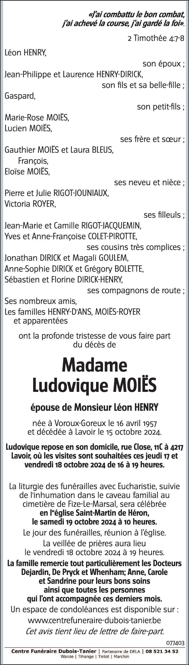 Ludovique MOIËS