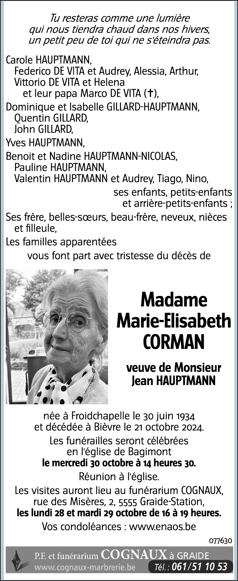 Marie-Elisabeth CORMAN