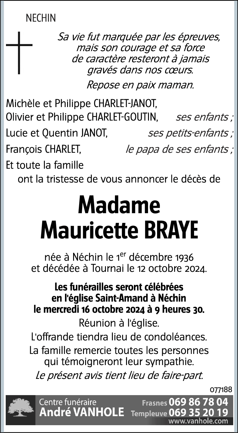 Mauricette BRAYE