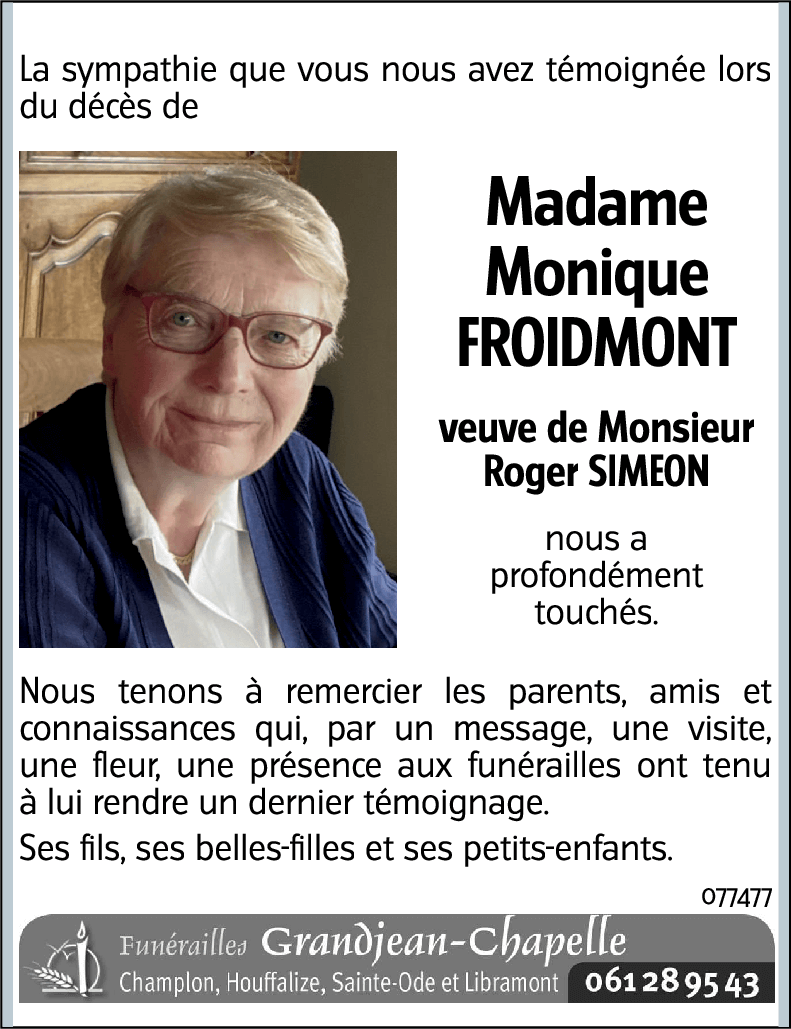 Monique FROIDMONT