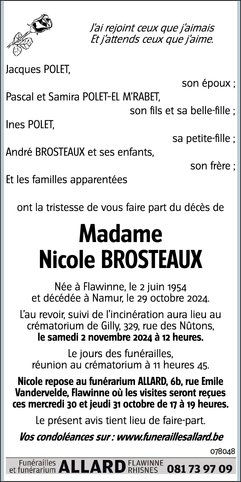 Nicole BROSTEAUX