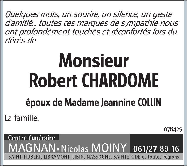 Robert CHARDOME