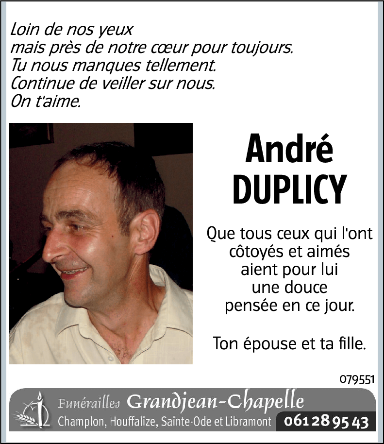 André DUPLICY