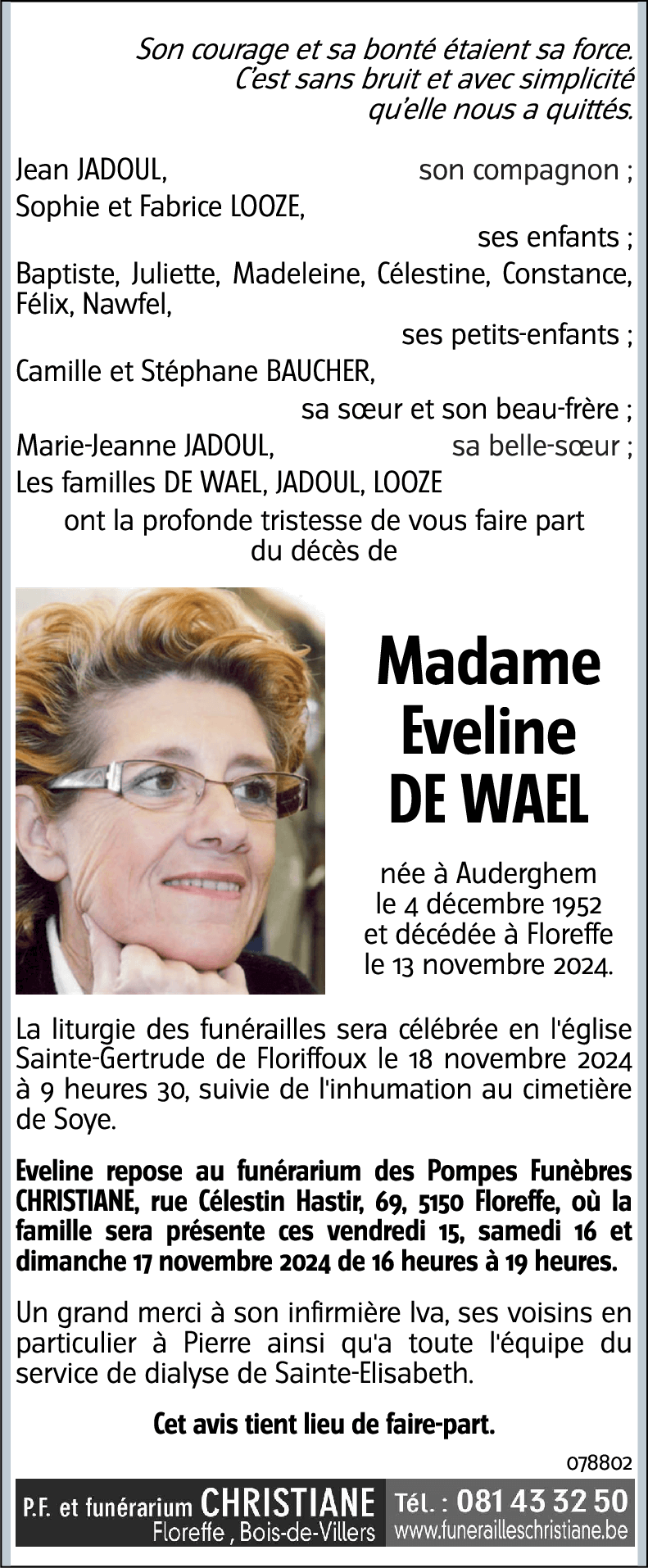 Eveline DE WAEL