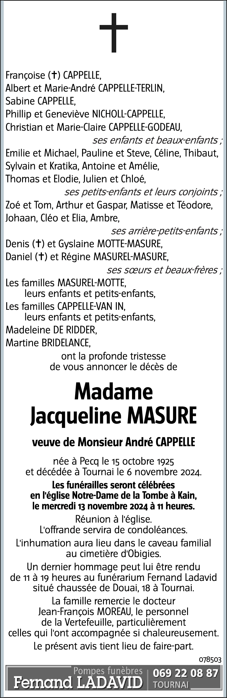 Jacqueline MASURE