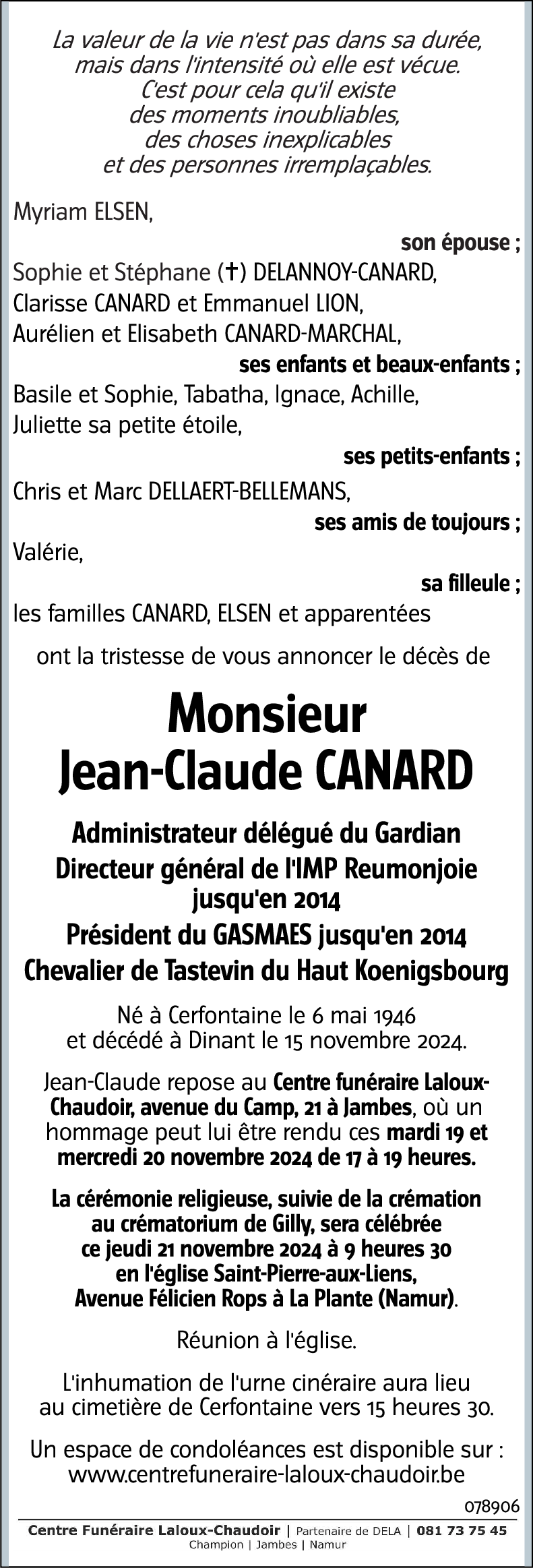 Jean-Claude CANARD