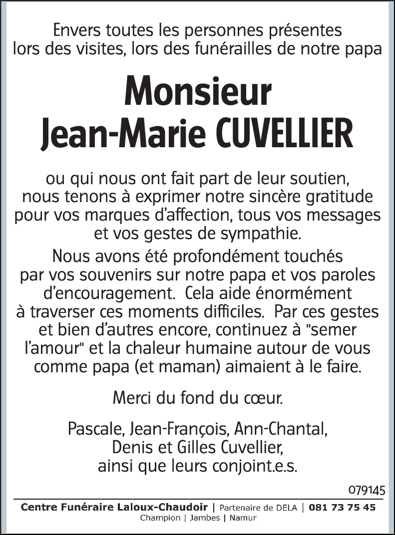 Jean-Marie CUVELLIER
