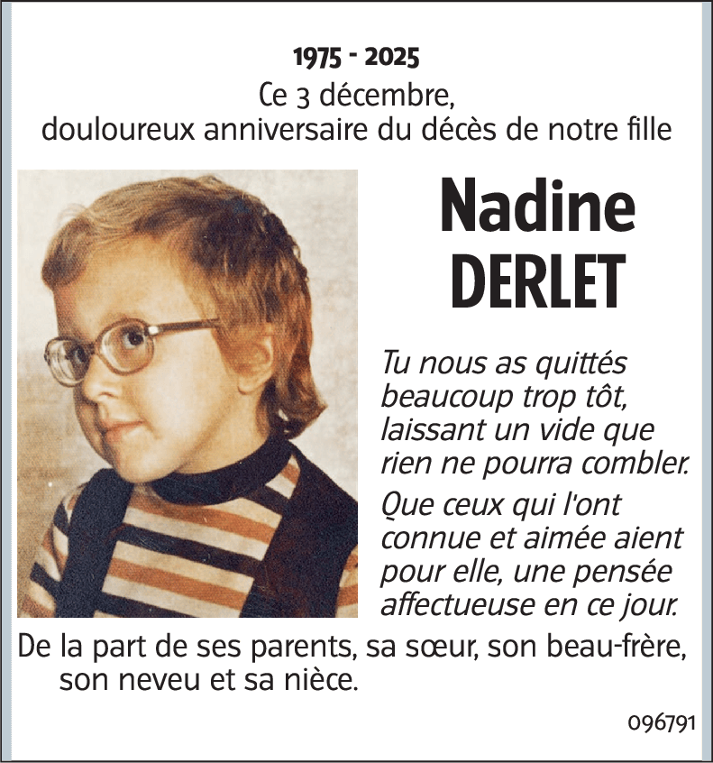 Nadine DERLET