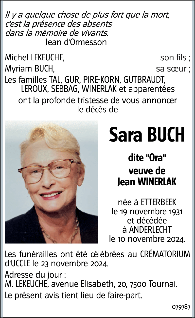Sara BUCH