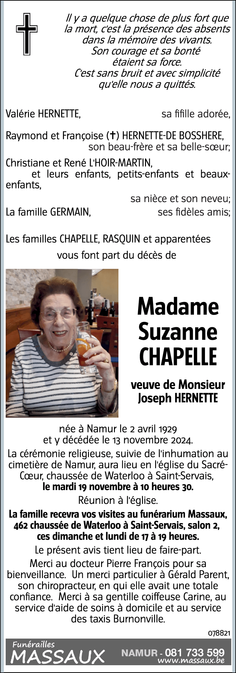 Suzanne CHAPELLE