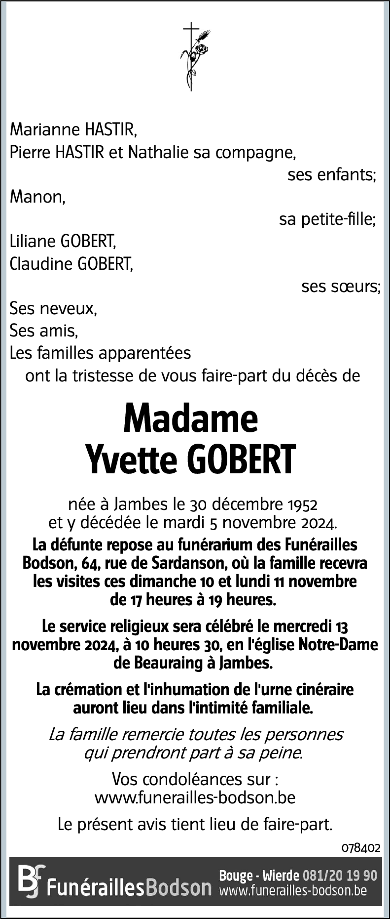 Yvette GOBERT