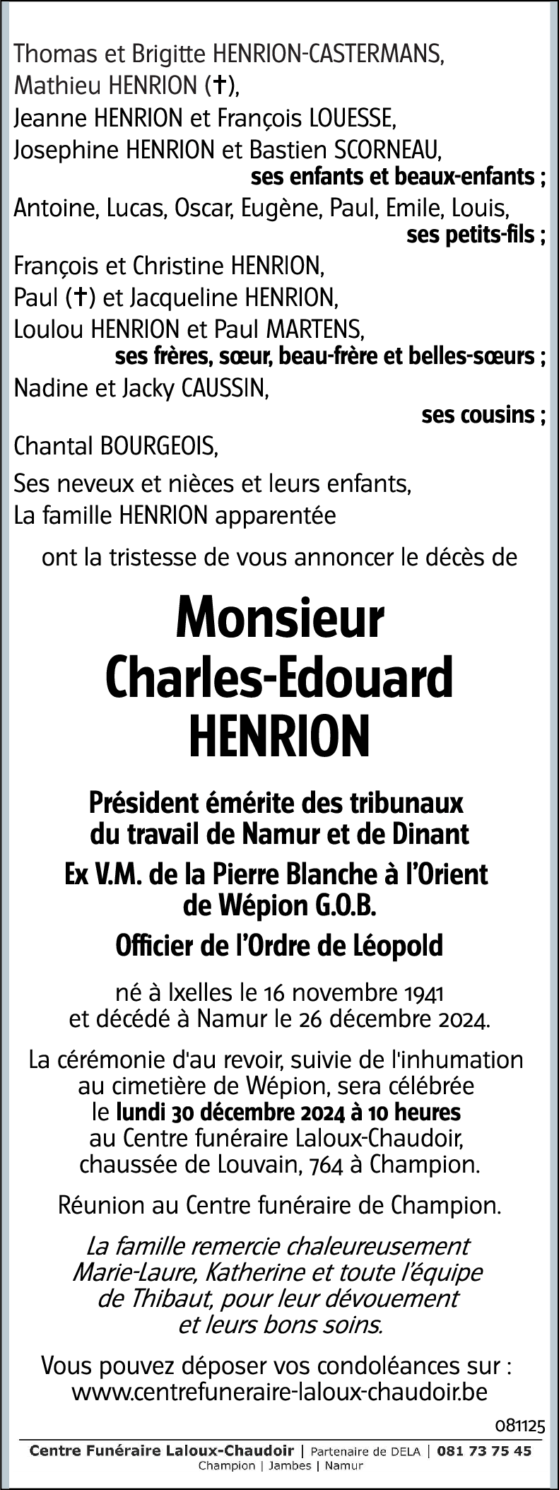 Charles-Edouard HENRION