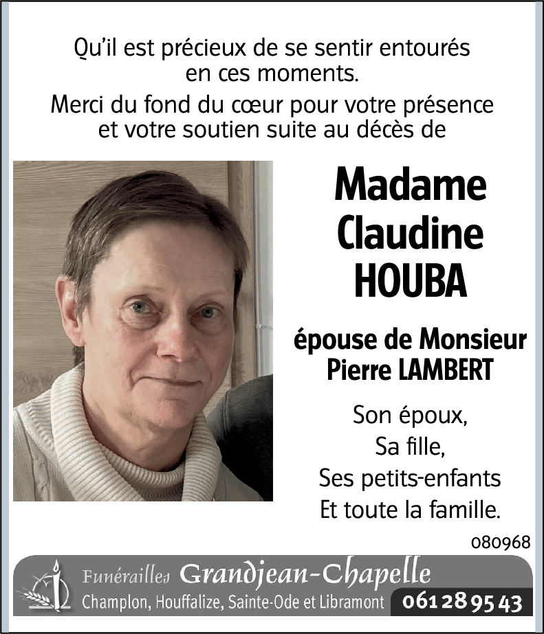 Claudine HOUBA