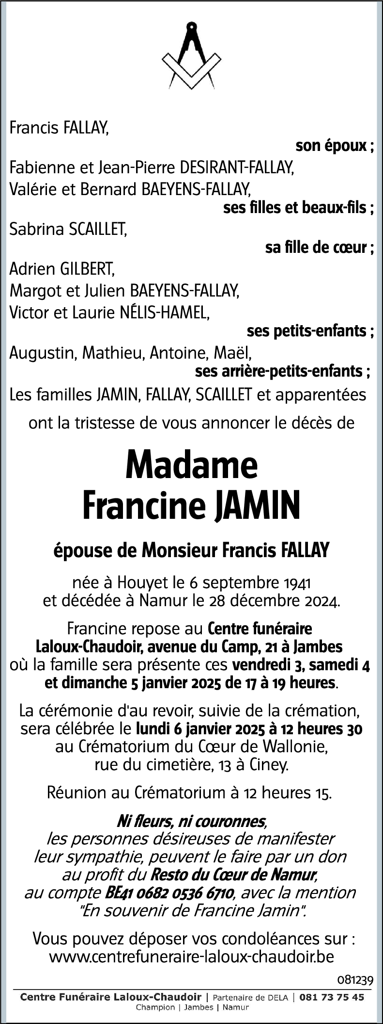 Francine JAMIN