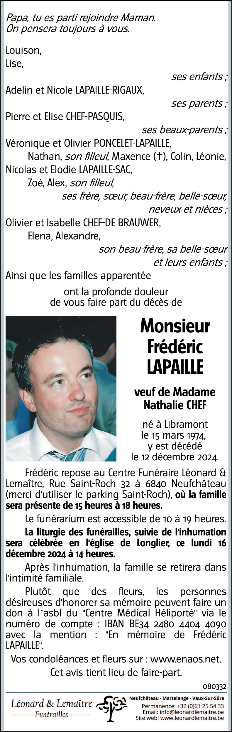 Frédéric LAPAILLE