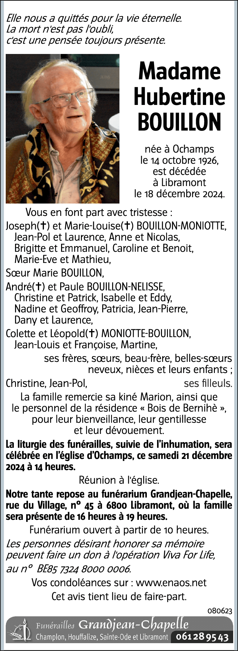 Hubertine BOUILLON