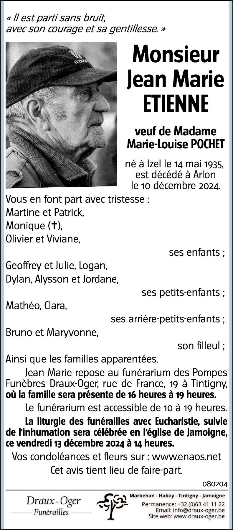 Jean Marie ETIENNE