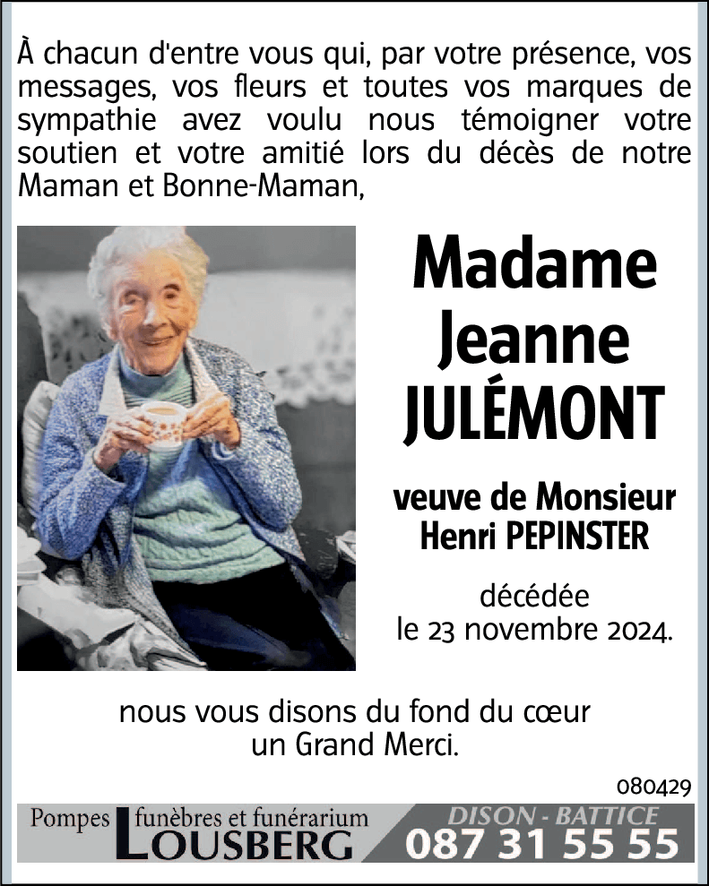 Jeanne JULÉMONT