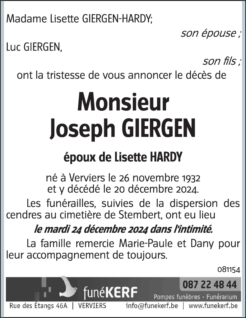Joseph GIERGEN
